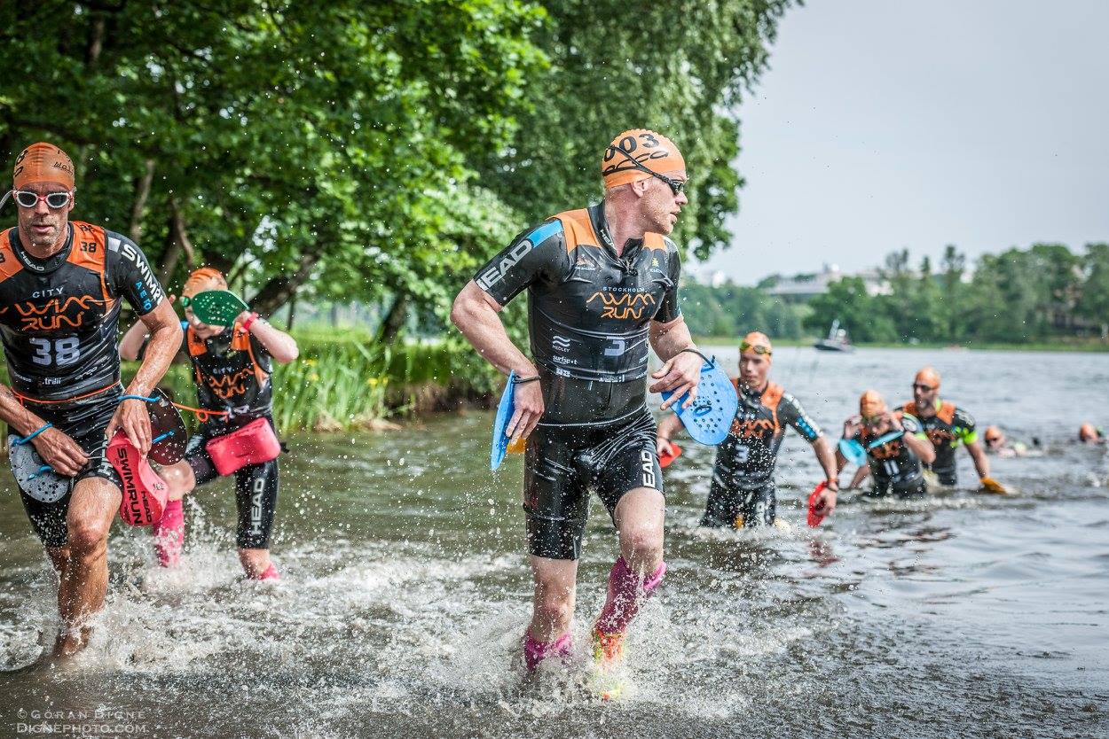 Stockholm Swimrun 2017. Andreas och Tomas Granberg.